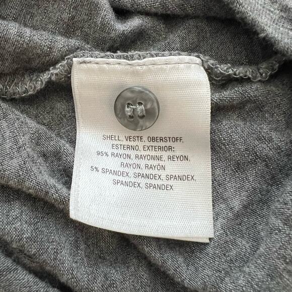 Anthropologie Vanessa Virginia Dayla Tie Top Heather Gray keyhole - Picture 9 of 9